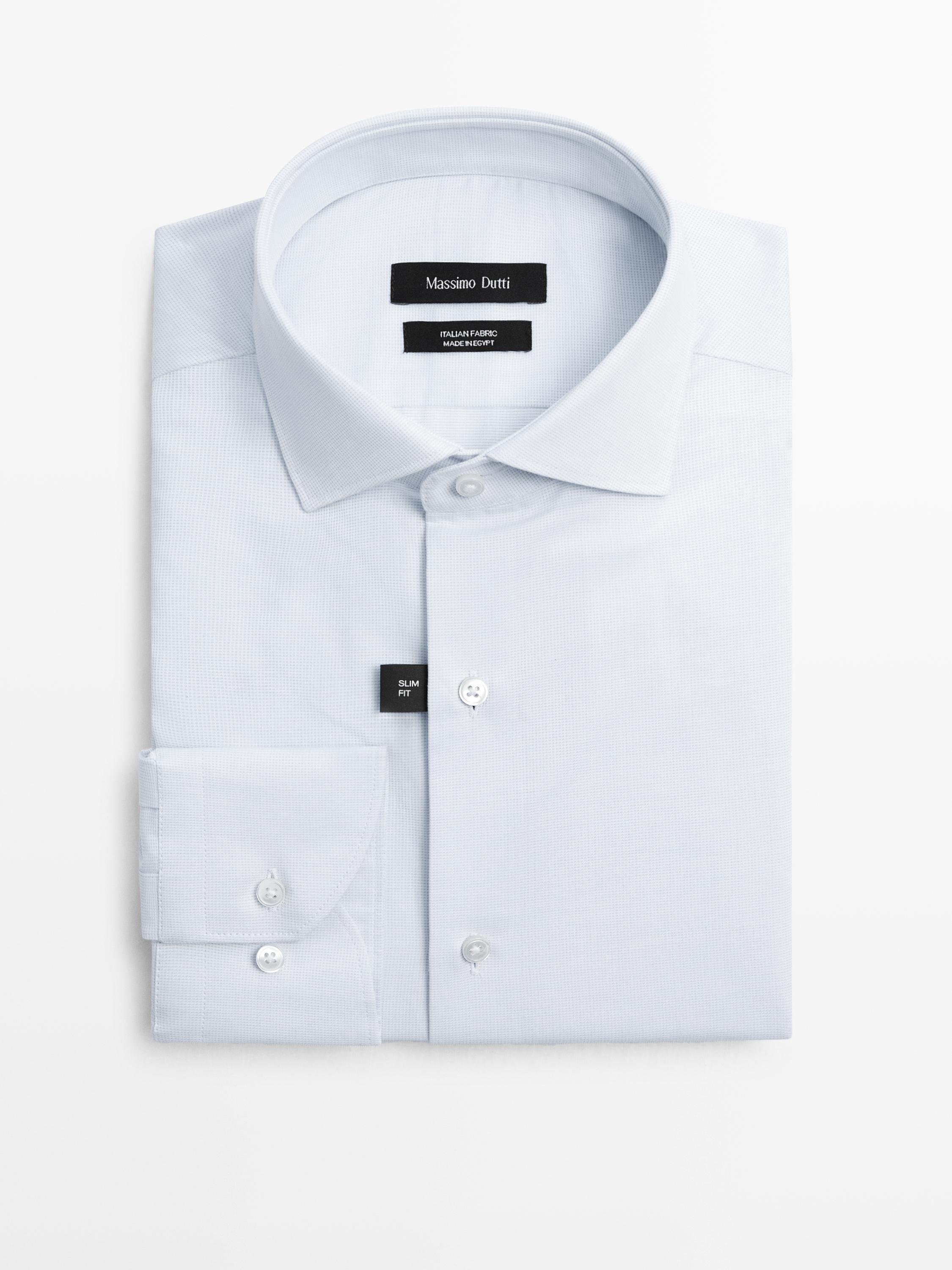 Chemise texturée 100 % coton